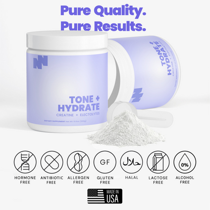 Tone + Hydrate | Creatine + Electrolyte Powder (Lemon)